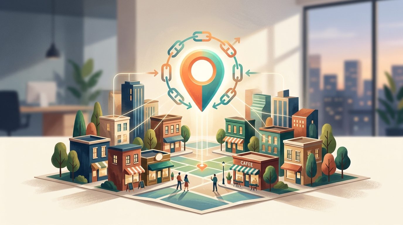 Local backlinks for small business: Rank faster in Google Maps 2026 — cover illustration