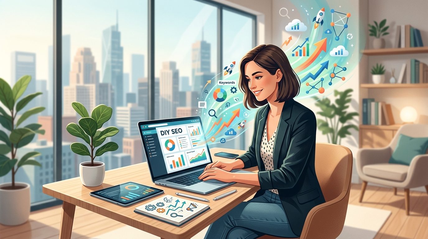 SEO Without an Agency: DIY Toolkit for Founders in 2026 — cover illustration